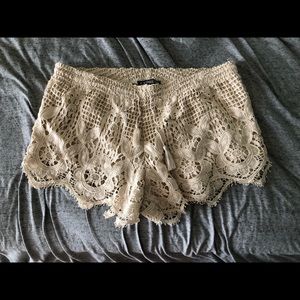Lace lined shorts